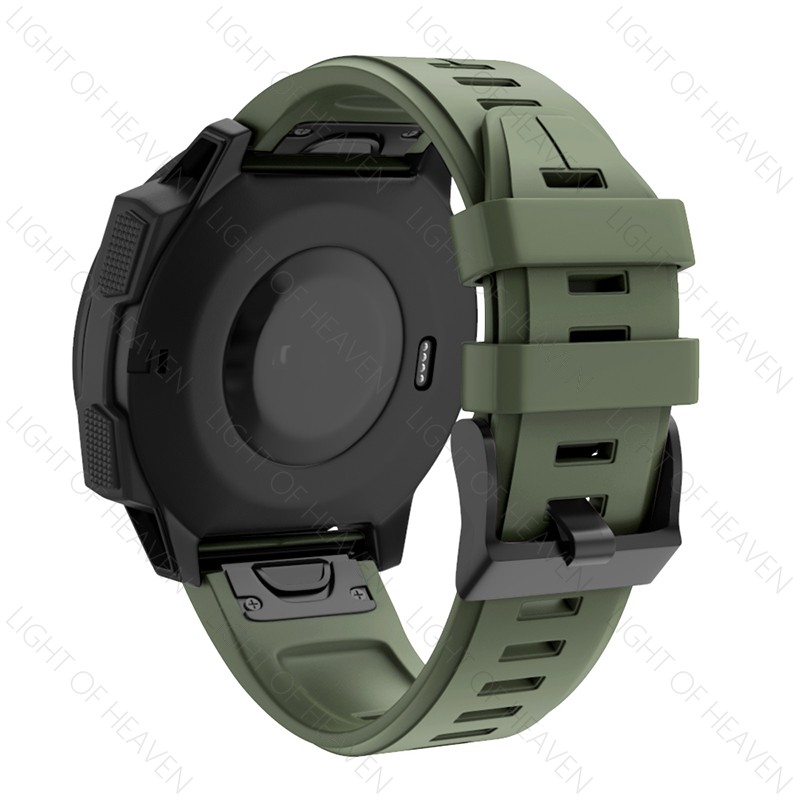 Dây đeo thay thế chất liệu silicon tháo nhanh cho garmin fenix 6 6x 6s 5 5x 5s