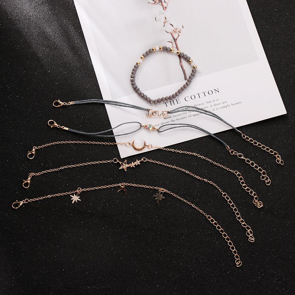 Set 6 Vòng Tay Mặt Hình Trái Tim Phối Tua Rua Phong Cách Retro|Túi Đeo Chéo Thời Trang Sành Điệu Cao Cấp Cho Nữ|Chuỗi Hạt Cườm