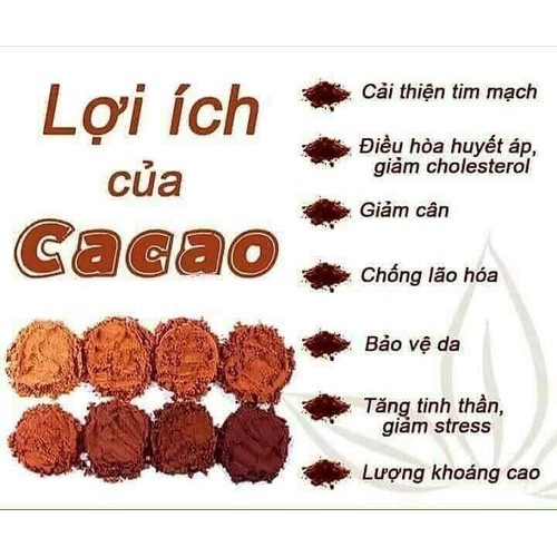 Bột Cacao Nguyên Chất Đăk Lăk Loại 1 - Bột Ca cao 500gr