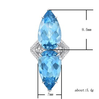 Nhẫn Cưới Đính Đá Xanh