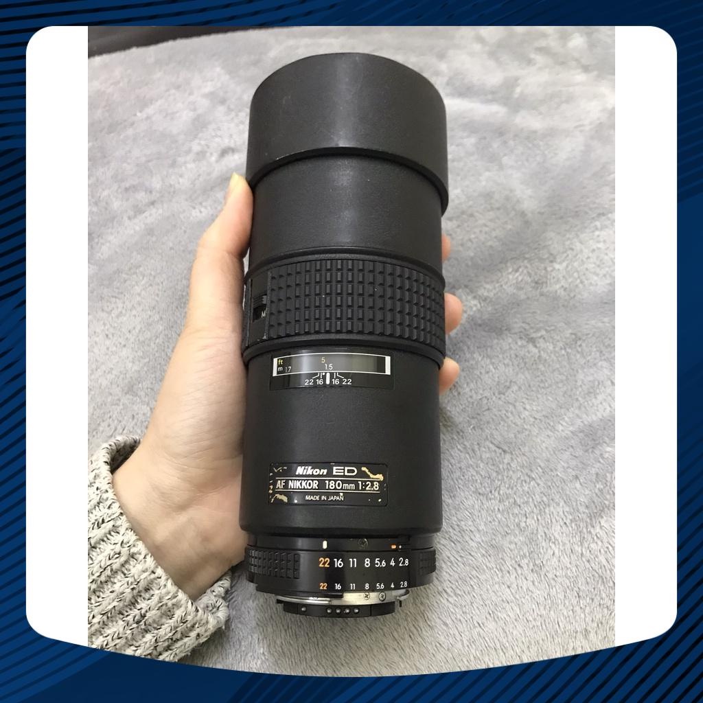 [Giá hủy diệt] [Chính hãng] Lens Nikon cũ 180mm F2.8 – Full cap hood
