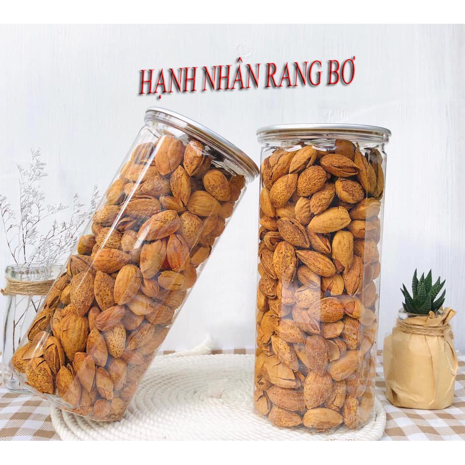 Hạnh nhân rang bơ có vỏ Mỹ Hộp 500gr  - Hàng loại 1 ngon và Nhiều giá trị dinh dưỡng, thích hợp làm quà biếu