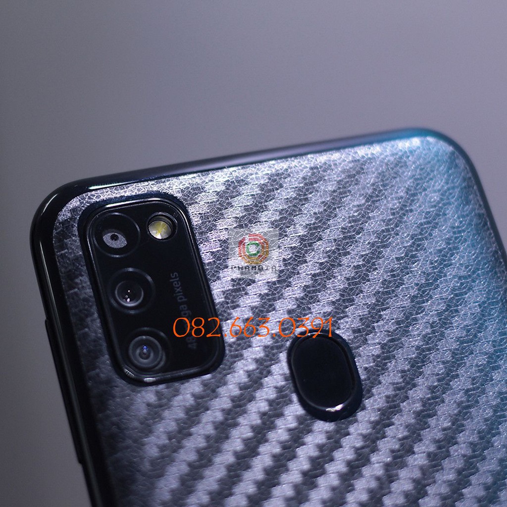 Miếng dán mặt lưng skin carbon Samsung Galaxy M30/ M30s