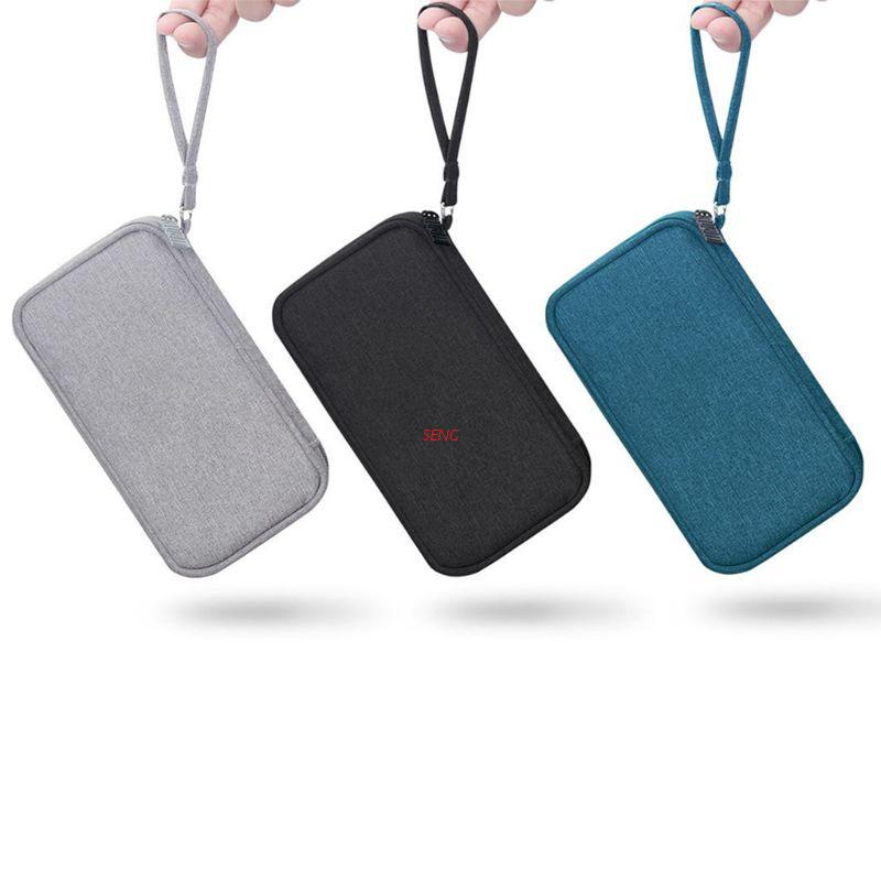 Hộp Đựng Bảo Vệ Tai Nghe/Sạc Dự Phòng Bằng Polyester Bền Di Động Nhỏ Gọn Mang Đi Du Lịch