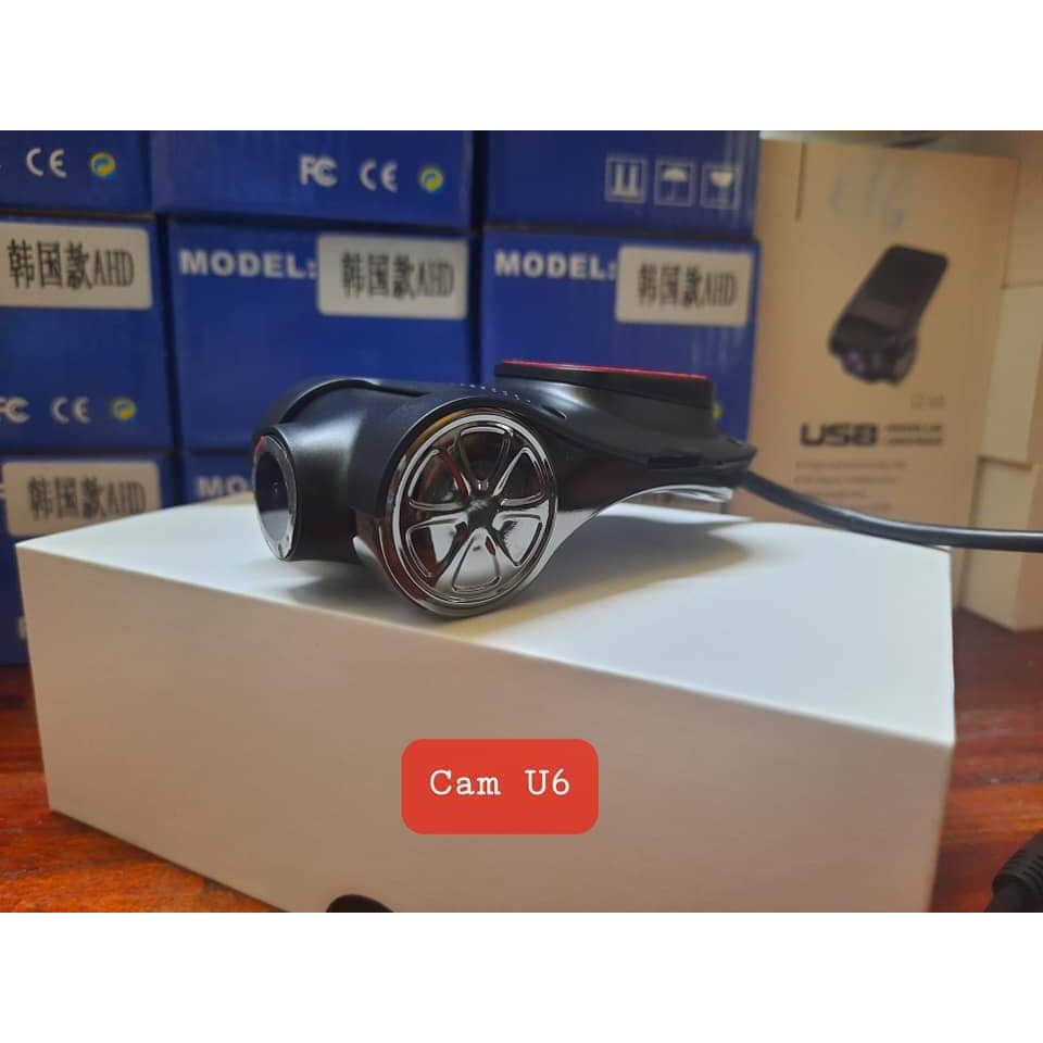 [Mã LIFEXANH03 giảm 10% đơn 500K] Camera Hành Trình U6 (Kèm Thẻ Nhớ) Cổng USB Tích Hợp Màn Hình Android Có ADAS, GPS