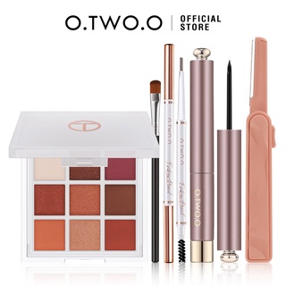 O.TWO.O Phấn mắt + Cọ + Chì kẻ mày + Kẻ mắt + Dao kẻ mày 160g