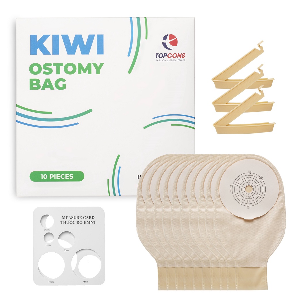 Combo 10 túi hậu môn nhân tạo Kiwi