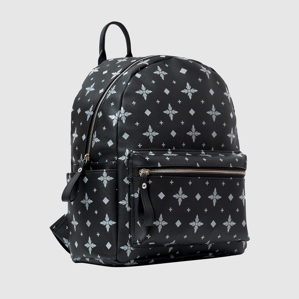 Balo da PU Black Dark Grey BLS Monogram LDV Backpack