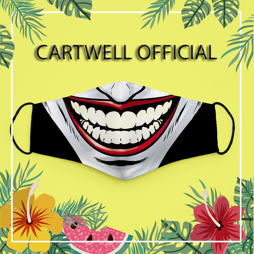 Khẩu trang hoạt hình cute trẻ em cho bé dễ thương thú cưng Hình Vẽ DRAWN CARTWELL chất liệu vải mềm dày 2 lớp chống giọt