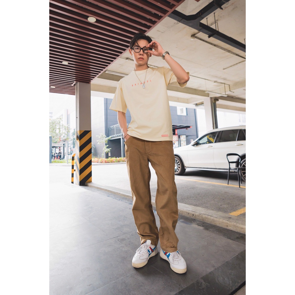 Grimm DC Quần Corduroy Straight pants // Brown