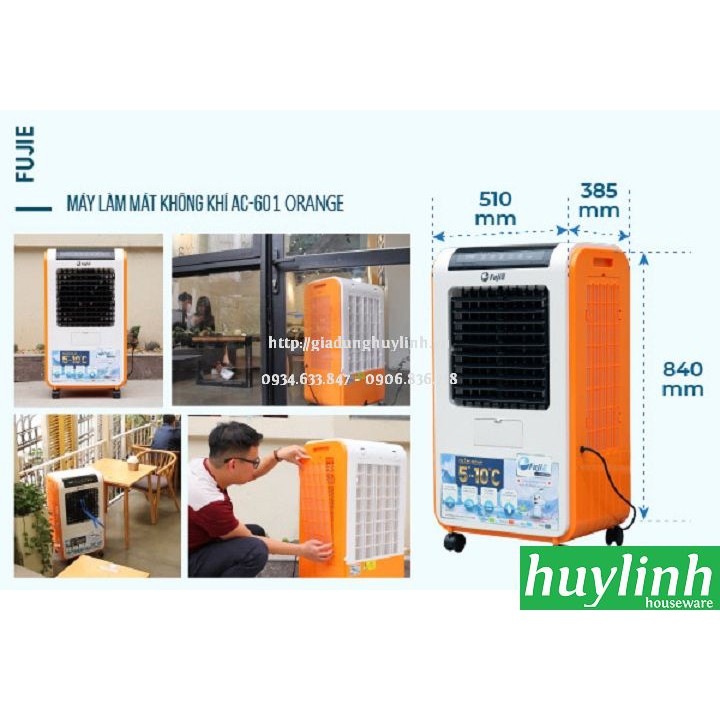 Freeship Quạt - Máy làm mát không khí Fujie AC-601 - [20m2]