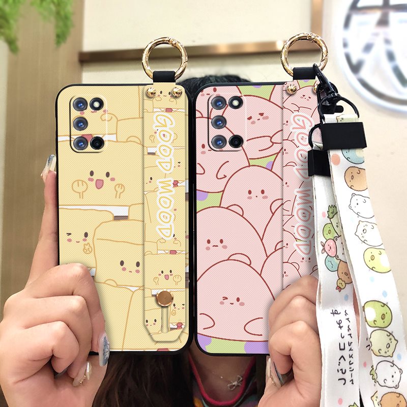 Ốp Điện Thoại Bền Chống Sốc Có Dây Đeo Tay Cho OPPO A52/A72/A92