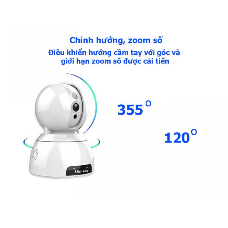 Camera IP Wifi - VIMTAG CP2 - công nghệ USA -Hãng phân phối chính thức