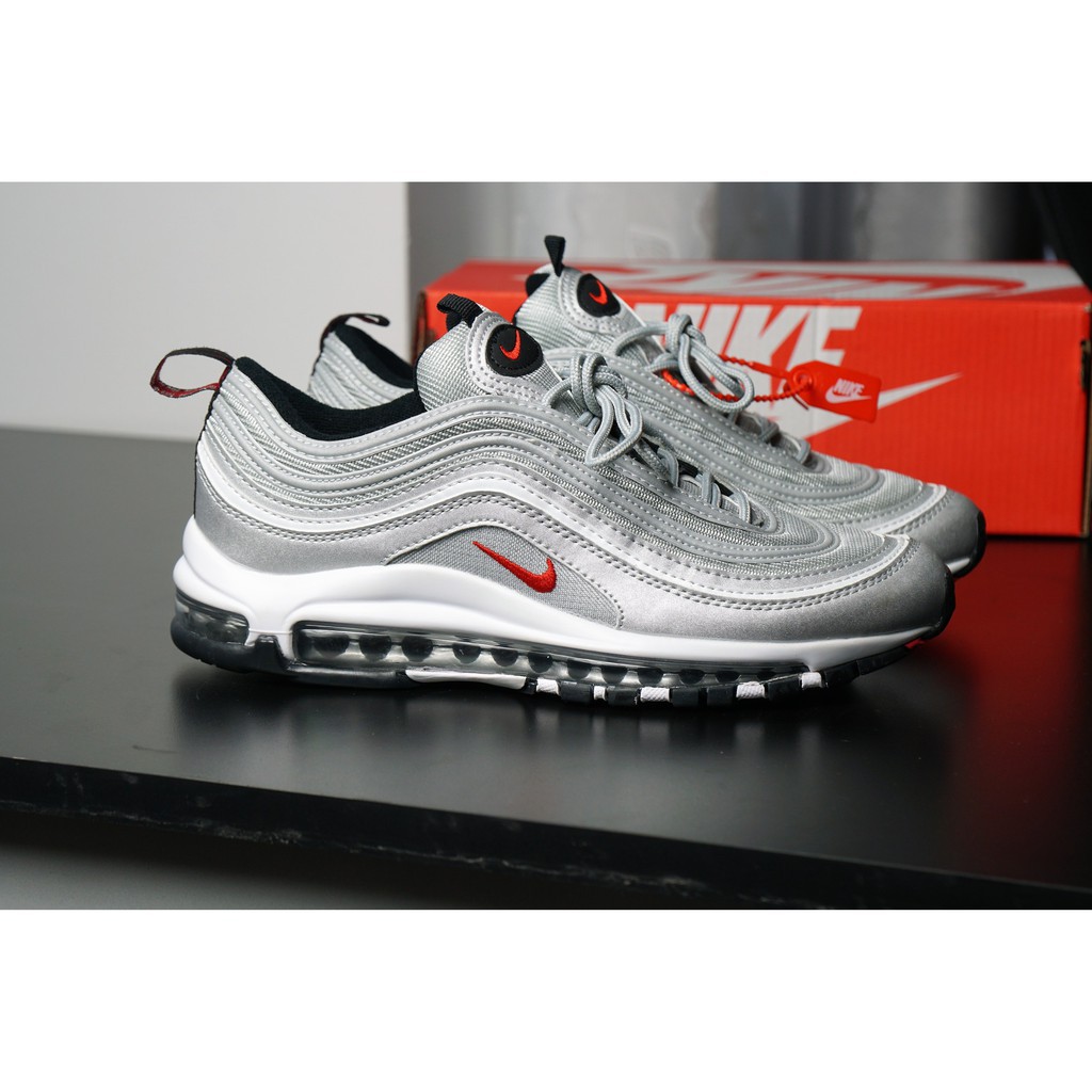 Giày Thể Thao AM 97 Màu Bạc - Sneakers NIKE SILVER Size Nam Nữ | BigBuy360 - bigbuy360.vn