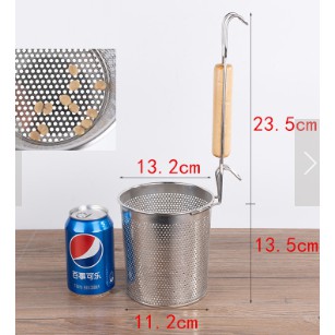 Vợt hủ tiếu inox (vợt trụng hủ tiếu, vá trụng hủ tiếu) - 8x11.8cm