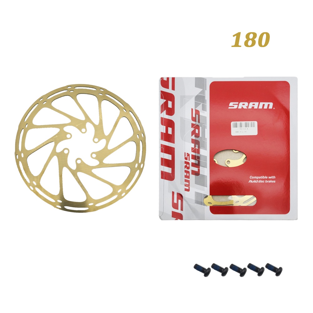 2PC SRAM Rotor phanh xe đạp 160mm 180mm 203mm MTB Rotor trung tâm Bánh xe đạp siêu nhẹ Rotor phanh đĩa 1PC cho phanh thủy lực