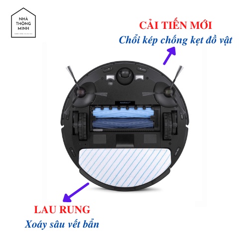 Robot Hút Bụi Lau Nhà Ecovacs DEEBOT T9 AIVI - Lực Hút Mạnh Mẽ 3000pa -  Robot Tỏa Hương Thơm Thông Minh APP TIẾNG VIỆT