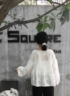 Áo babydoll thêu hoa