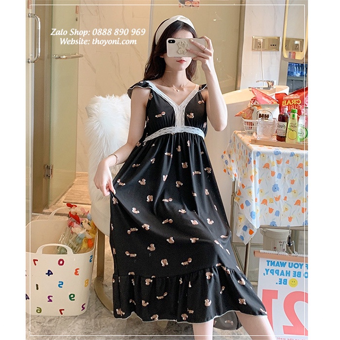 Váy midi mặc nhà có đệm ngực siêu đẹp & mềm mịn | BigBuy360 - bigbuy360.vn