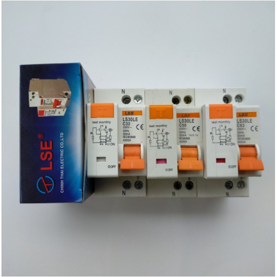LS30LE - Cầu Dao Chống Giật Chống Dòng Rò & Chống Quá Tải LSE