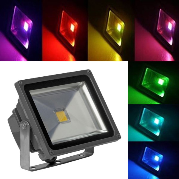 ĐÈN PHA LED 10W ĐỔI MÀU SIÊU ĐẸP ( Trắng, Vàng, Dương,Lá, Đỏ, Đổi màu )