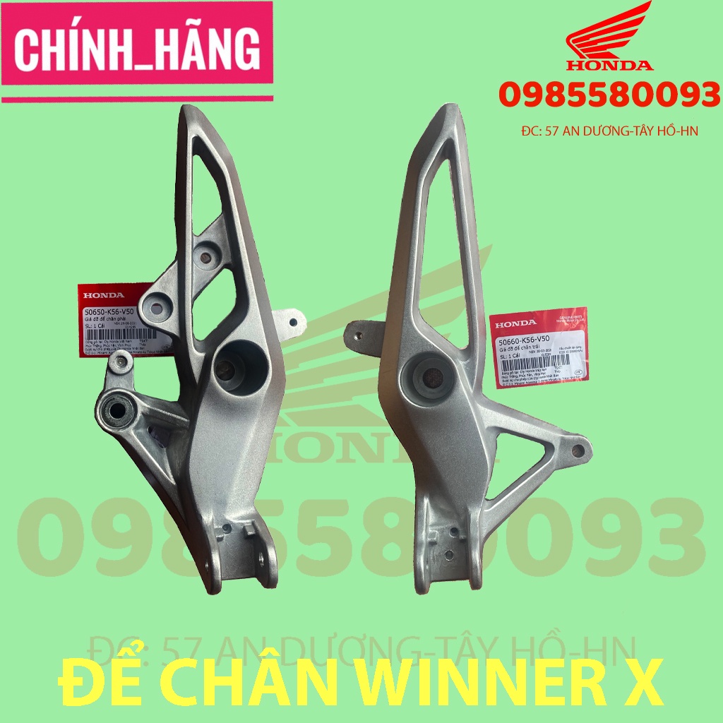 Gác chân trước winner x, bộ để chân xe winner x chính hãng honda