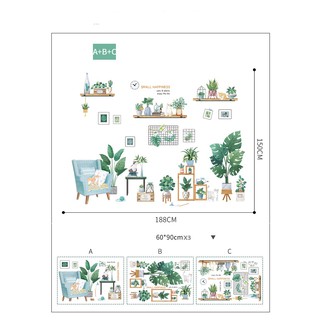 Decal dán tường combo ABC