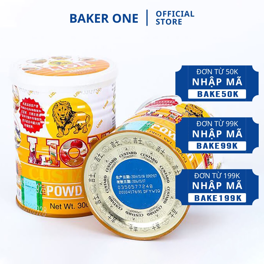 Bột sư tử Lion Custard / Bột trứng sữa - Nguyên liệu làm bánh BAKER ONE