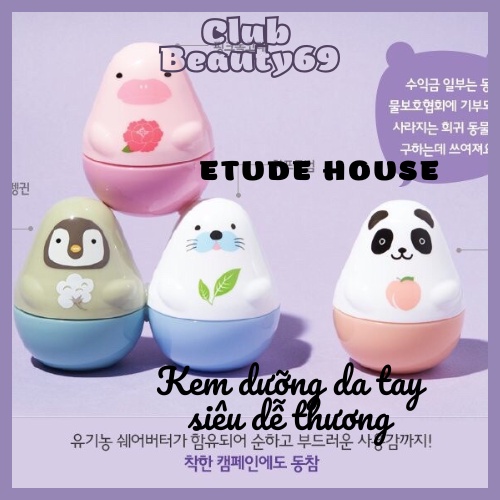 Kem dưỡng mềm tay, Kem Dưỡng Da Tay Etude House Missing U Hand Cream 30ml, kèm bill web