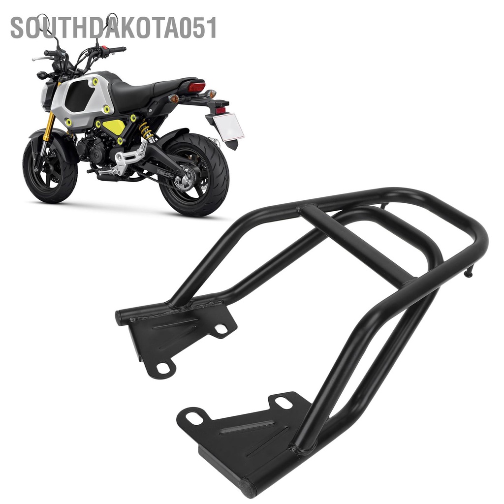 Baga Cảng sau Giá đỡ tay vịn Gắn Yên Sau xe máy bằng sắt màu Đen cho Grom MSX125 M3