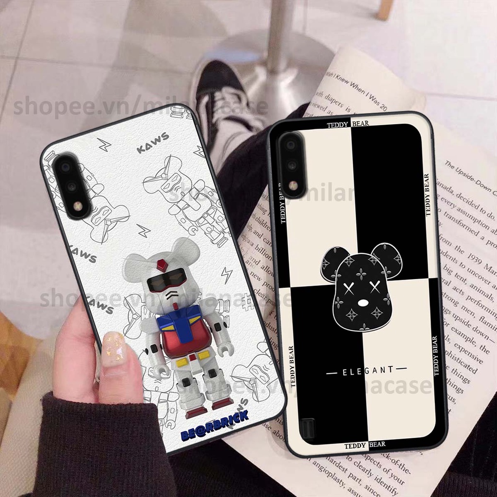 Ốp Samsung A01 / A02 gấu be@rBrick gấu Teddy Kaws siêu đẹp, phong cách, cá tính