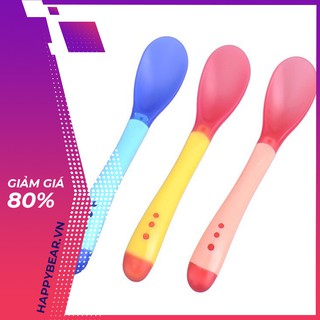Thìa ăn dặm silicon cho bé HAPPY BEAR - Thìa silicon ăn dặm cao cấp