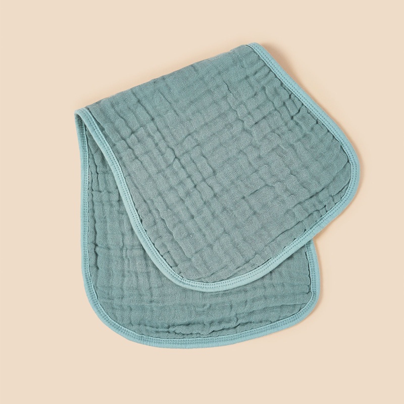 Khăn Lau Nước Bọt Bằng Cotton Màu Sắc Đơn Giản Tiện Dụng Cho Bé