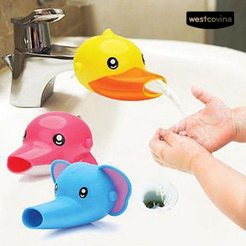Dụng cụ nối dài vòi nước rửa tay hình động vật đáng yêu dành cho bé