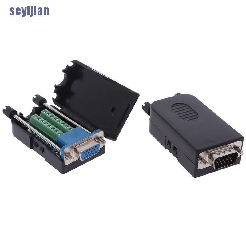 Đầu Nối Dây Điện 3 Hàng 15 Pin D-Sub Db15 Vga Tiện Dụng