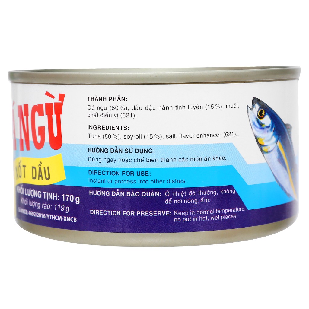 Cá ngừ xốt dầu Vissan hộp 170g