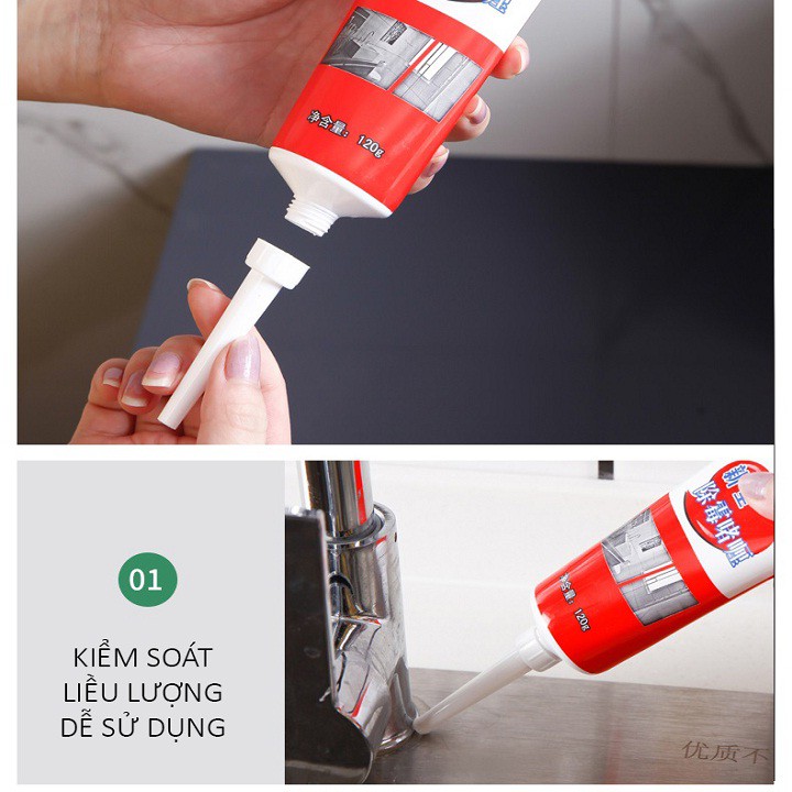 Dung Dịch Gel Tẩy Mốc Gioăng Cao Su, Kẽ Tường - Dung Dịch Gel LKB 120g