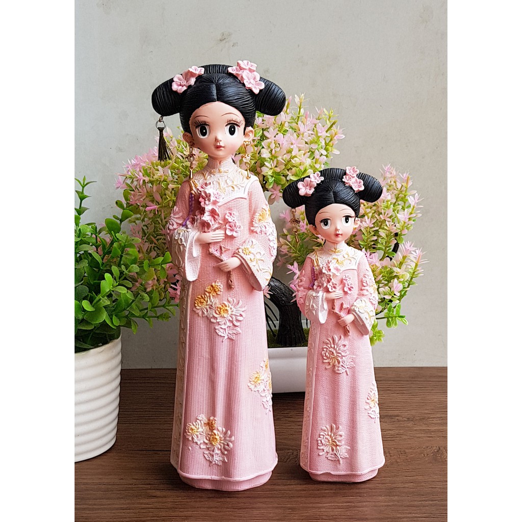 (4 mẫu) Tượng chibi thiếu nữ cổ trang mẫu 02