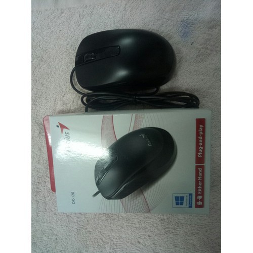 Chuột máy tính có dây Genius DX120 Đen