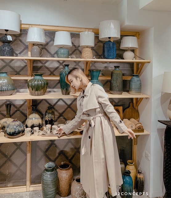 Áo vest cape kaki dài | BigBuy360 - bigbuy360.vn