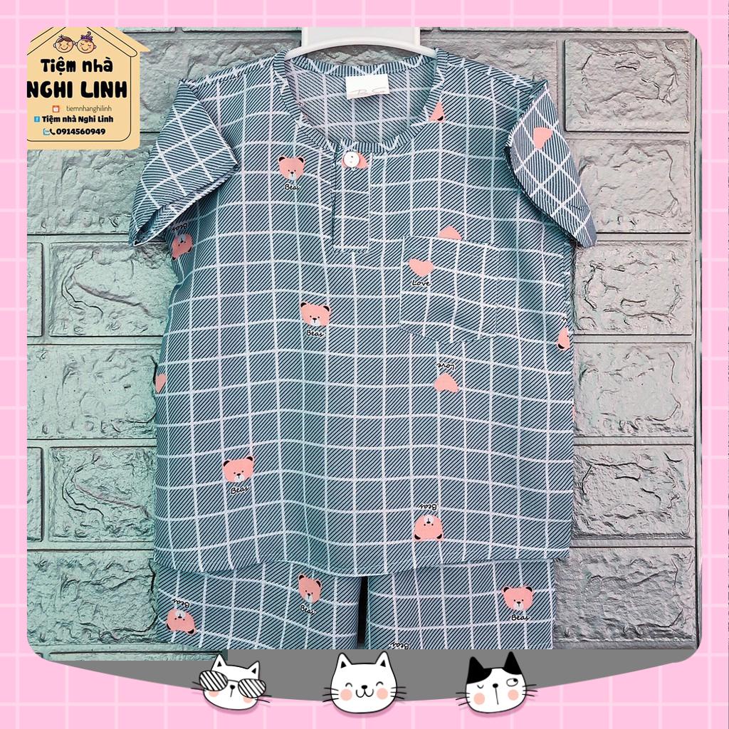 Đồ bộ cho bé trai, quần áo trẻ em vải tole lanh đùi có tay- Tiệm nhà Nghi Linh