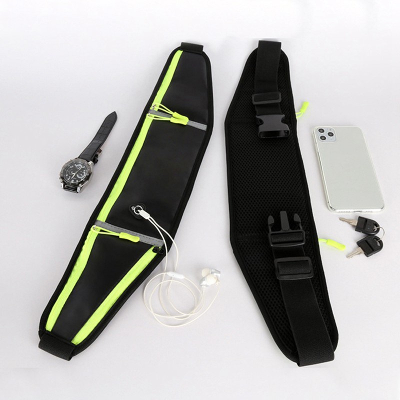 Sports  Pockets Running Belt Bag with Water Bottle Holder