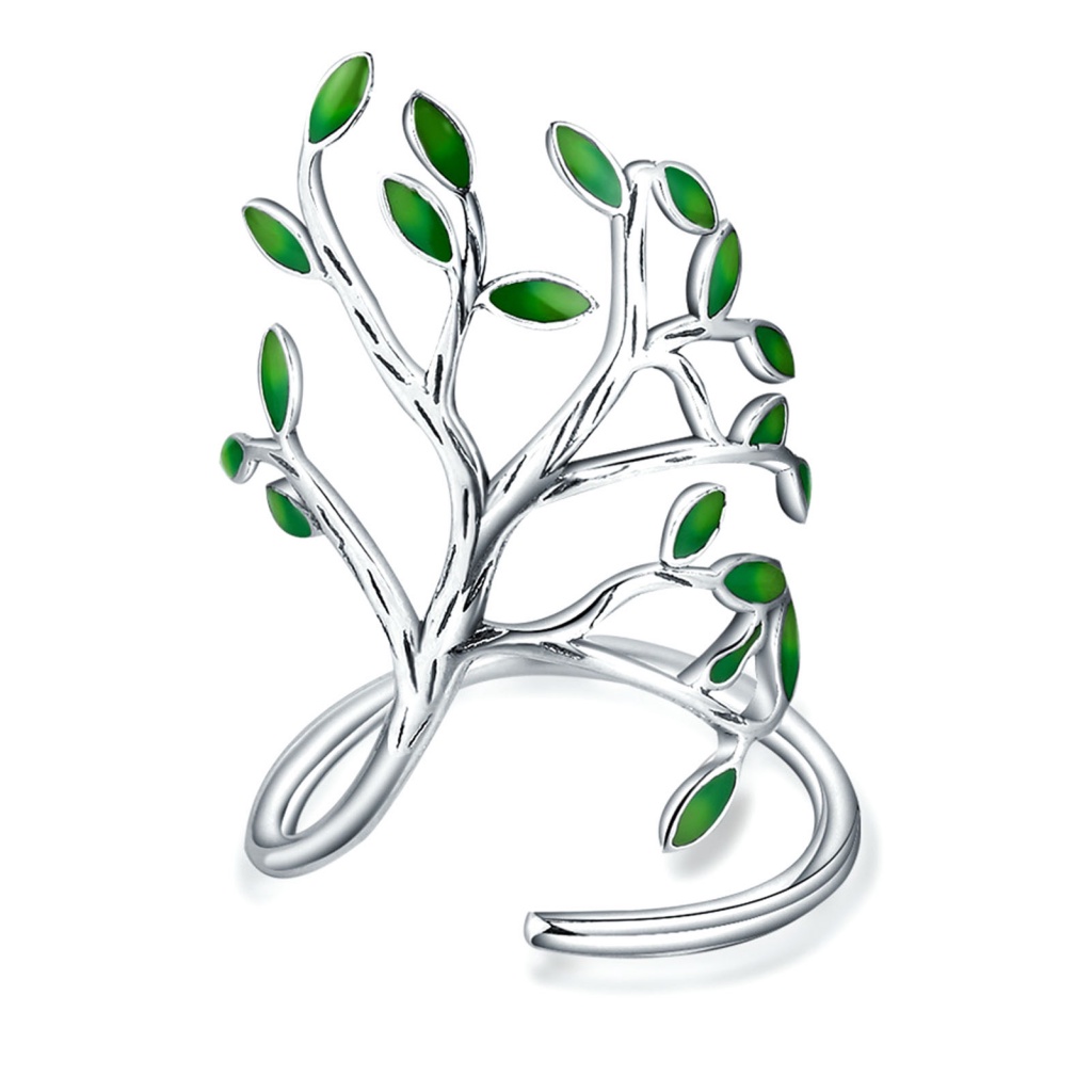 [Ts] Băng Đeo Ngón Tay Màu Xanh Lá Cây Vui Nhộn Dễ Phối Đồ Trang Sức