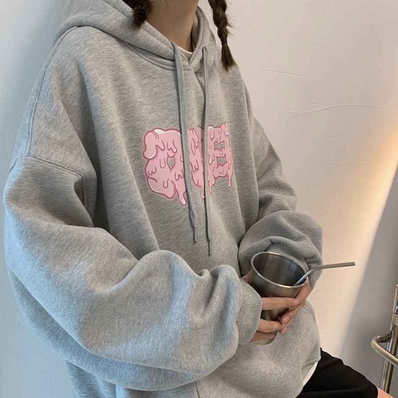 Áo hoodie cotton Dáng Rộng Có Túi In Hình kangaroo Thời Trang Mùa Thu Chất Lượng Cao Dành Cho Nam Nữ