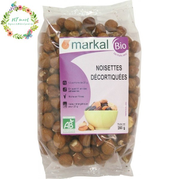 Hạt phỉ hữu cơ đã bóc vỏ Markal 250g