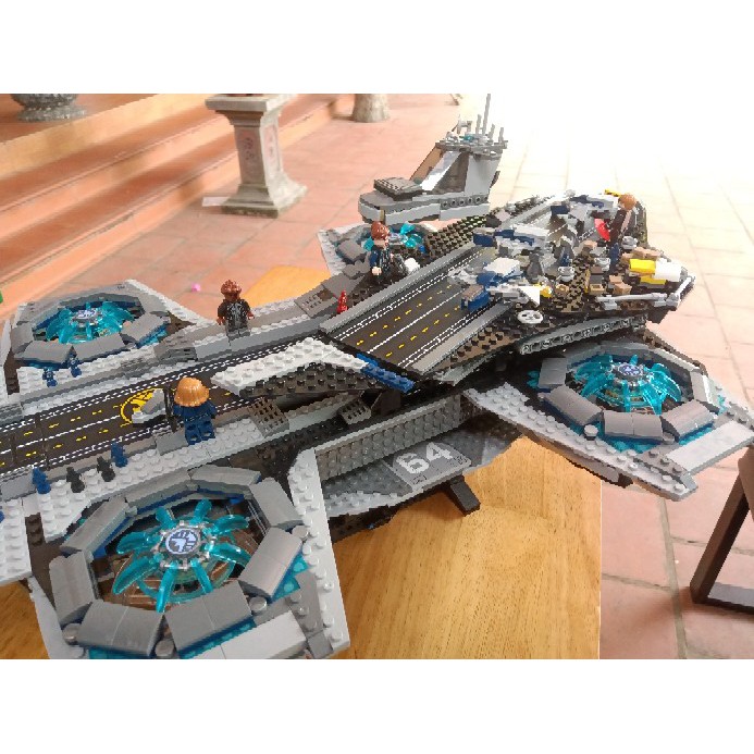 Lego Mavel - Lepin 07043 ( Xếp Hình Tàu Bay Khổng Lồ Của Shield 3057 Mảnh )