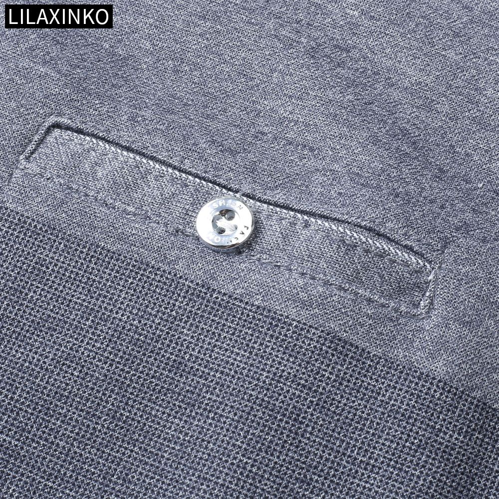 Áo Thun Polo Cotton Tay Dài Kẻ Sọc 3 Màu Thời Trang Thu Đông Cho Nam