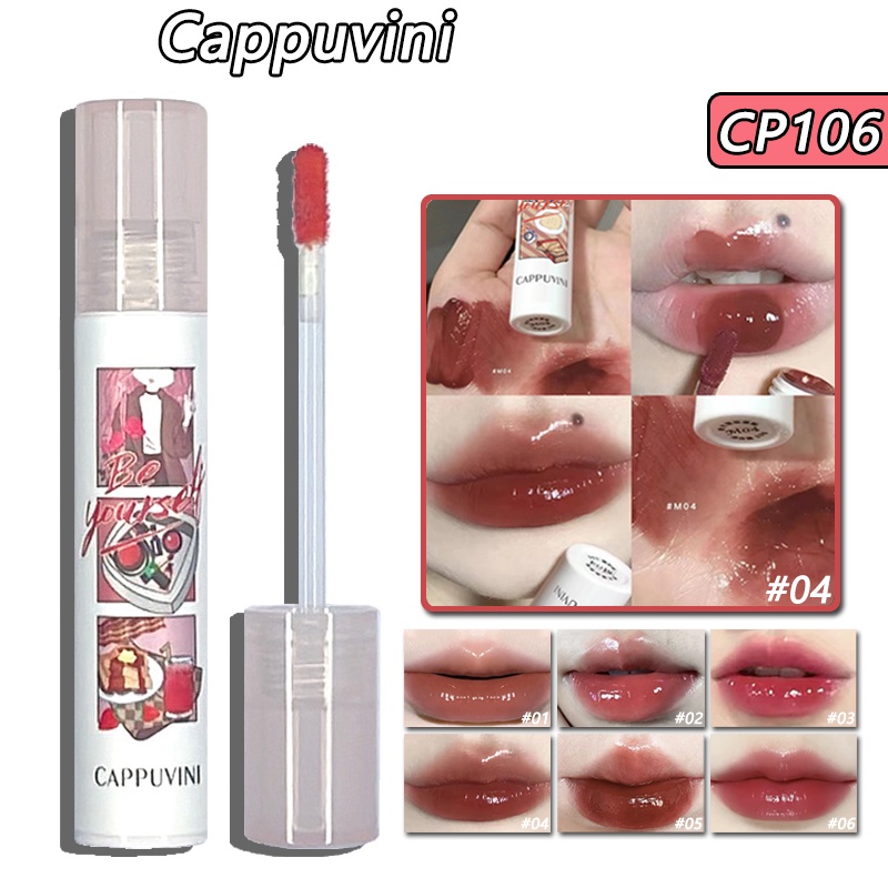 Son bóng CAPPUVINI dưỡng môi màu đẹp mắt tiện dụng 3.2g