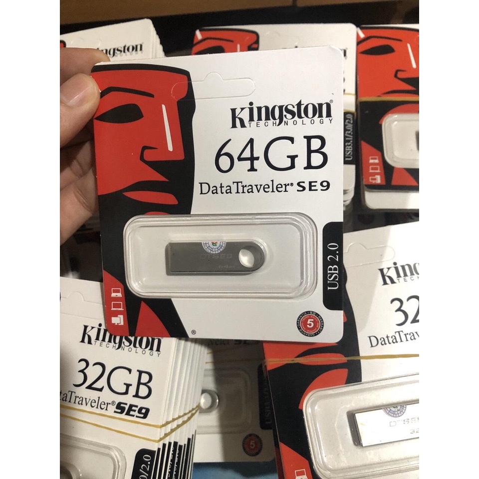 USB Kingston 8GB 16GB 32GB 64Gb thiết kế nhỏ gọn vỏ kim loại chống nước, vỏ nhựa nhiều màu giao ngẫu nhiên mẫu ARIGATO