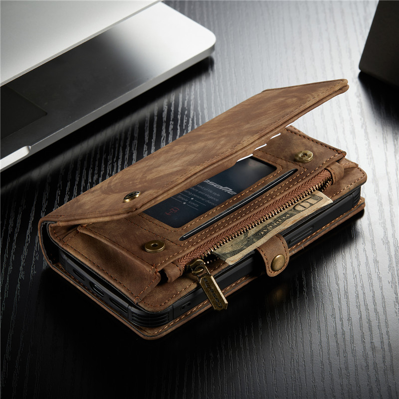 CASEME Bao Da Nắp Gập Có Ngăn Đựng Thẻ Cho for iPhone 12 Mini 11 Pro Xs Max Xr X Se 2020 8 7 6 Plus